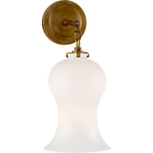 Thomas O'Brien Katie 1 Light 8 inch Hand-Rubbed Antique Brass Decorative Wall Light