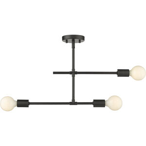 Modernist 3 Light 4.75 inch Semi-Flush Mount