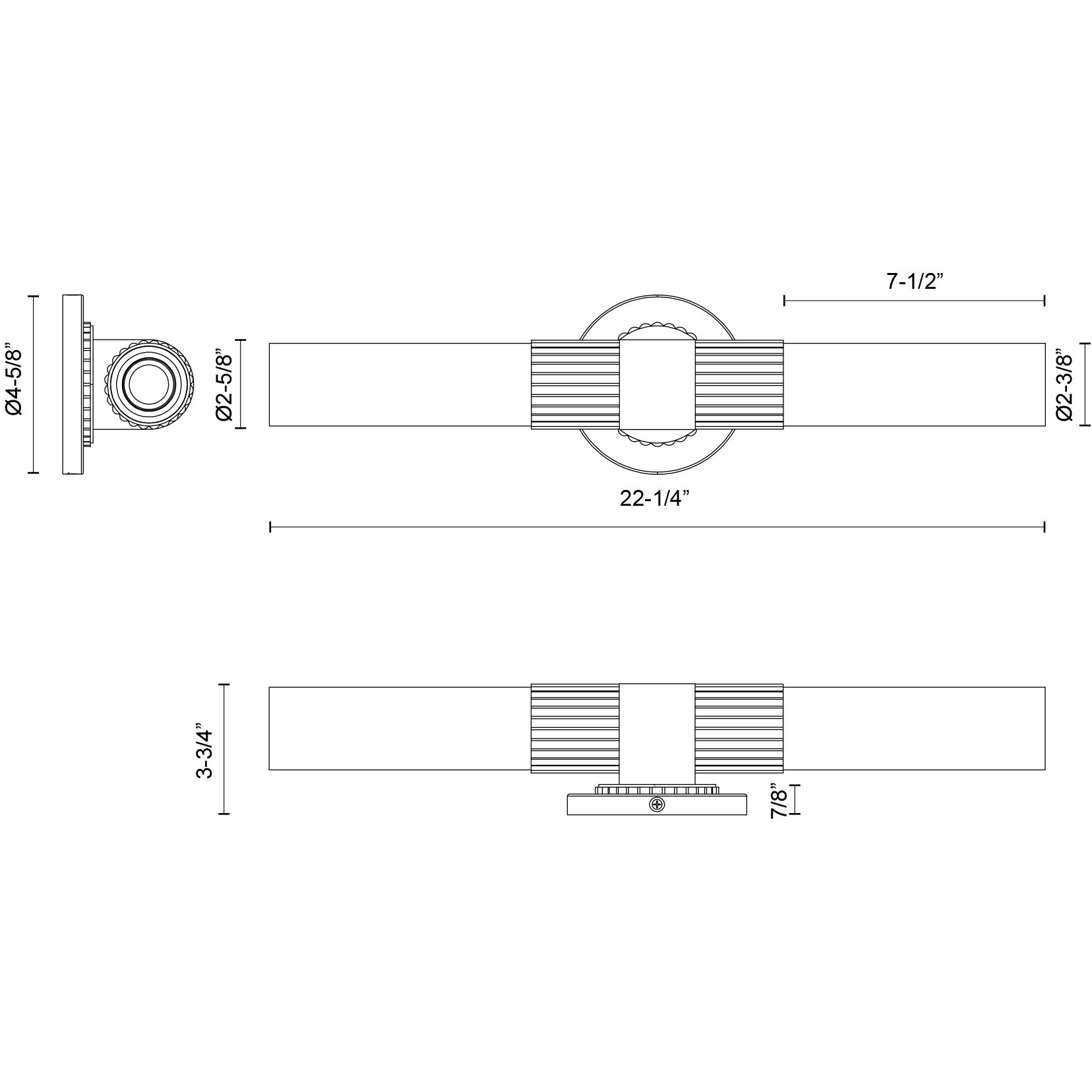 Alora Mood Rue Bath Vanity Light Wall Light in Matte Black and Brushed Gold