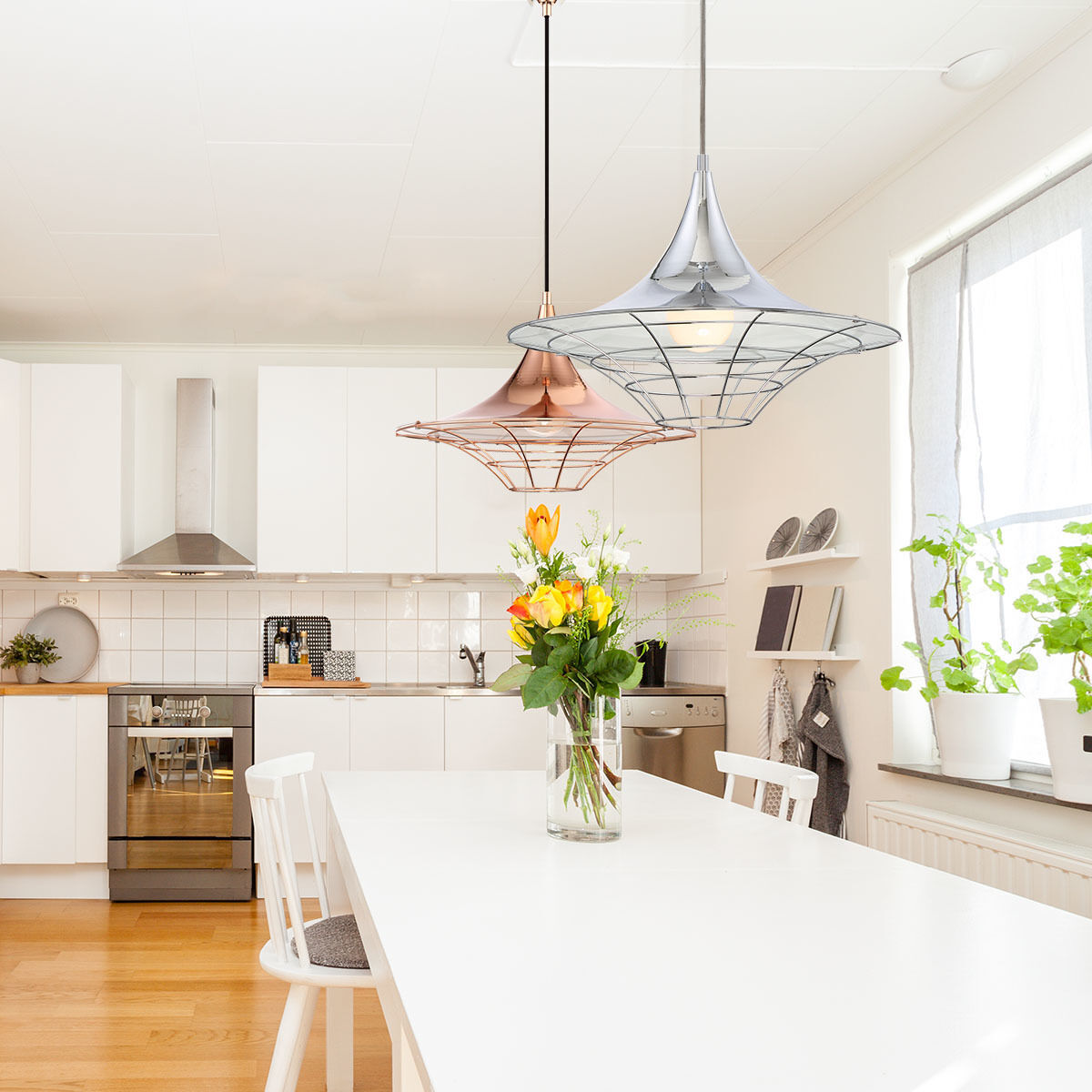 Windsor 1 Light 18 inch Chrome Pendant Ceiling Light