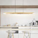Valira LED 47 inch Brass Chandelier Ceiling Light
