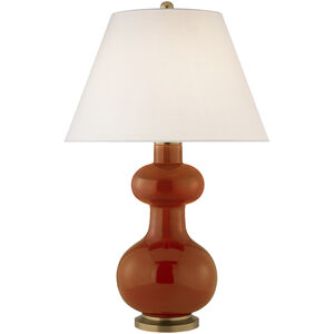Christopher Spitzmiller Chambers 29.25 inch 100 watt Cinnabar Table Lamp Portable Light in Linen, Medium