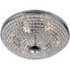 Globe 6 Light 20 inch Chrome Bowl Flush Mount Ceiling Light