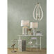 Crane 16 inch Gold and Clear Accent Table