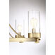 Modern 5 Light 26 inch Natural Brass Chandelier Ceiling Light