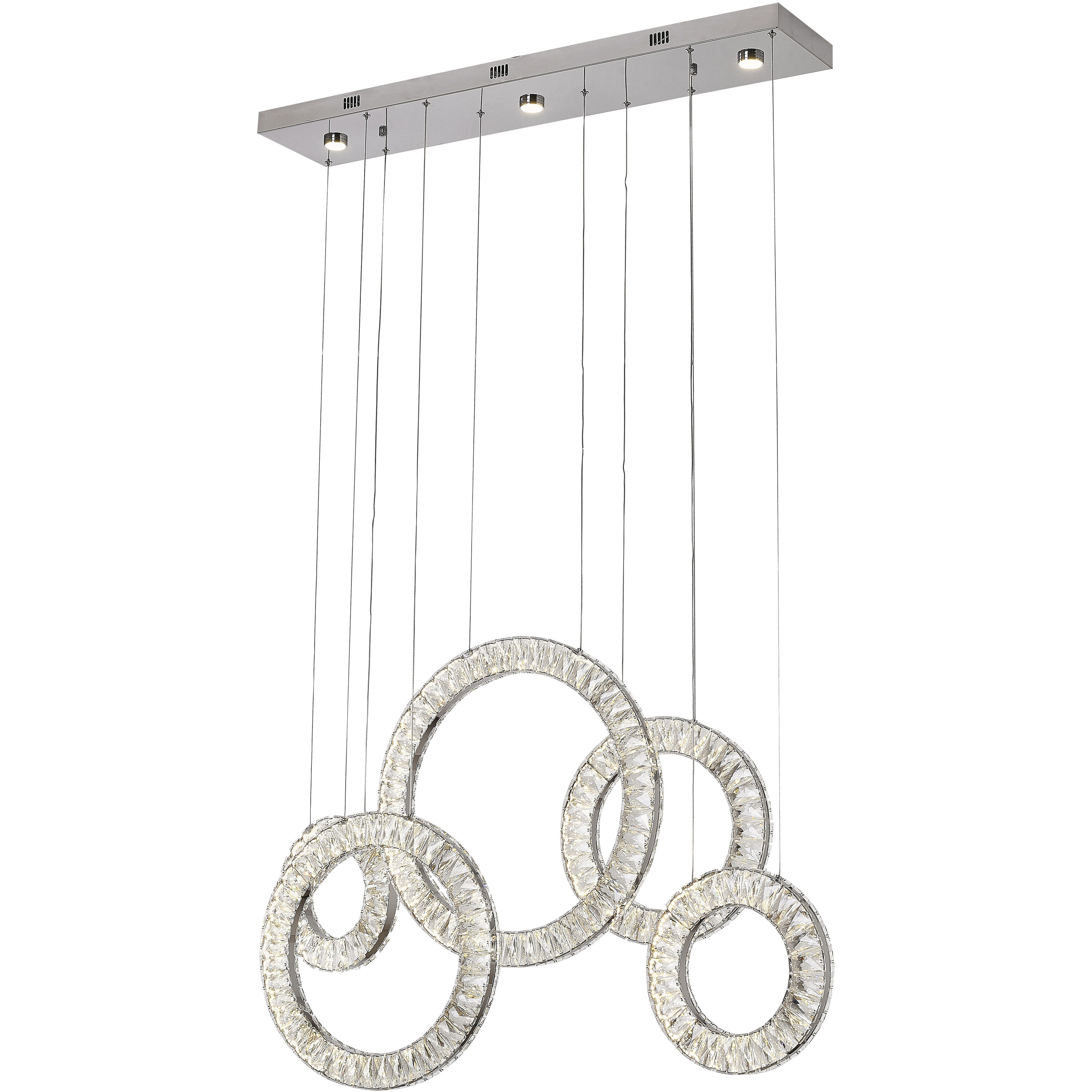 Canada LED 8 inch Chrome Chandelier Ceiling Light