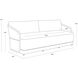 Allariz Greige / Stinson White Outdoor Sofa