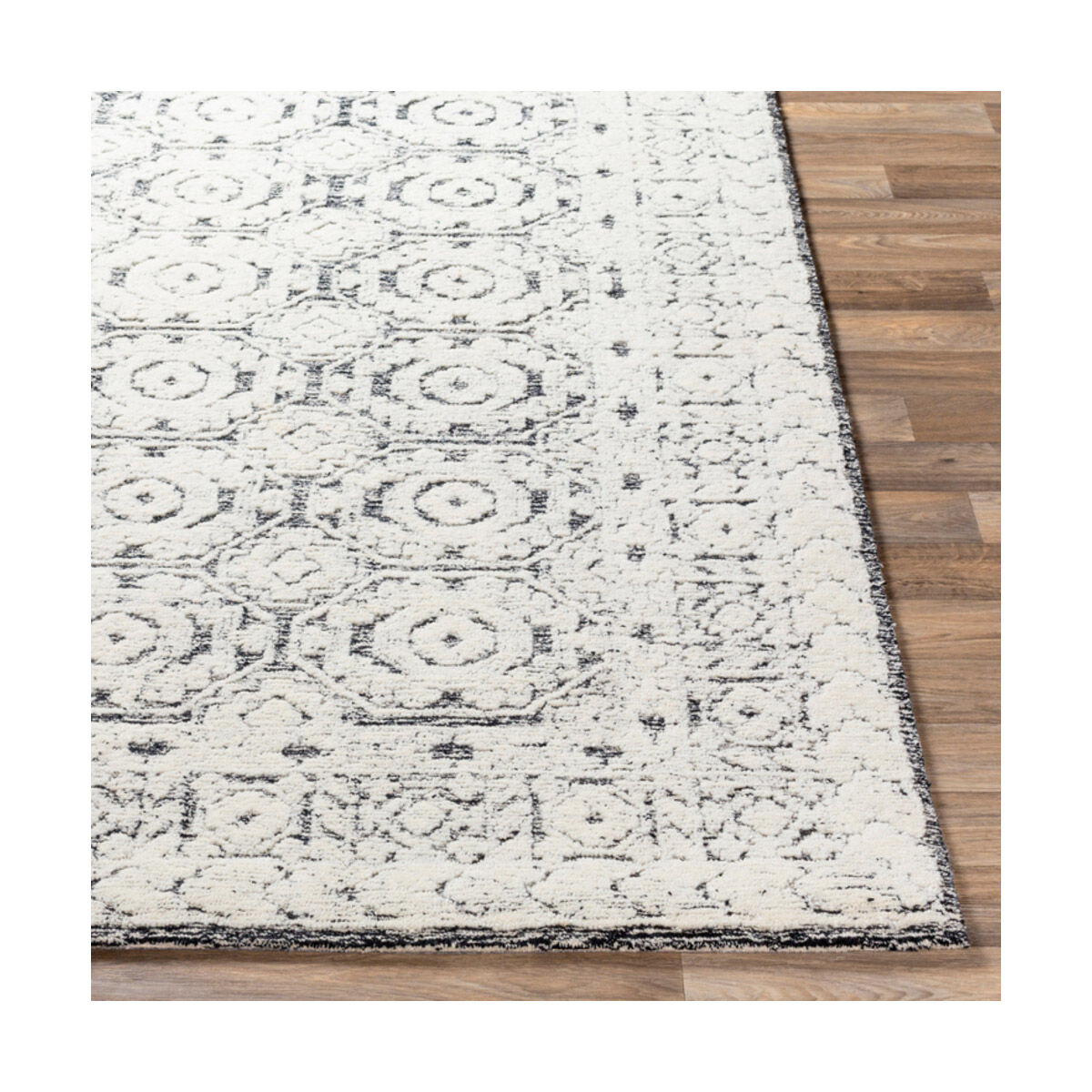 Ellen 72 X 48 inch Black Rug, Rectangle