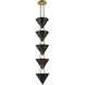 Versus 5 Light 10 inch Urban Bronze Pendant Ceiling Light