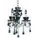 Locatelli 3 Light 17 inch Two Tone Silver Chandelier Ceiling Light in Firenze Clear