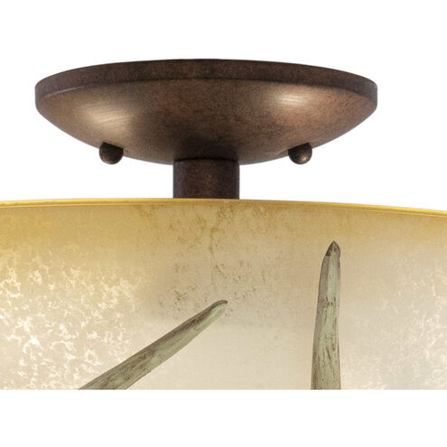 Lodge LED Weathered Patina Convertible Light Kit