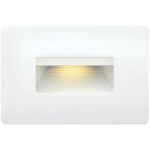 Hardy Island Luna 120v 4.00 watt Satin White Landscape Step Light in 2700K, Horizontal