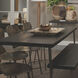 Farmhouse 72 X 30 inch Dark Wood & Antique Silver Legs Dining Table