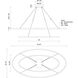 Ovale LED 28.25 inch Brushed Gold Chandelier Ceiling Light