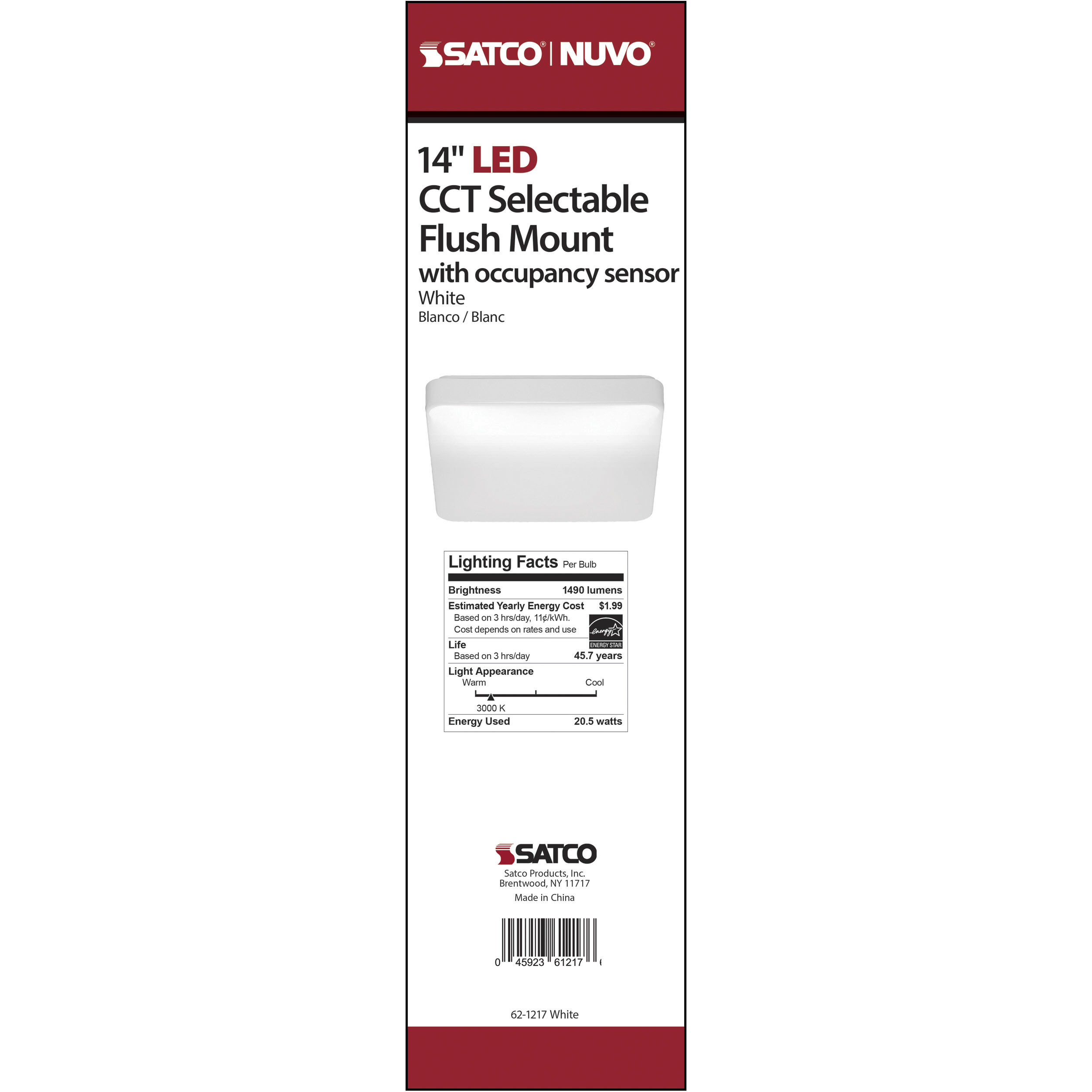 Cloud LED 14 inch White Flush Mount Ceiling Light