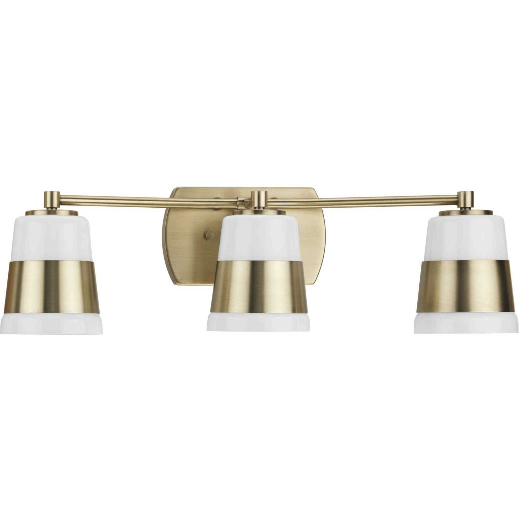 Haven 3 Light 24 inch Vintage Brass Bath Light Wall Light