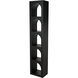 Aqueduct Matte Black Bookcase, C