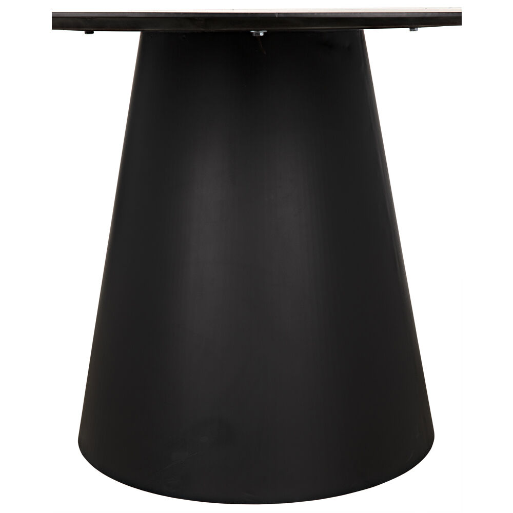 Vesuvius 59 X 59 inch Matte Black Dining Table