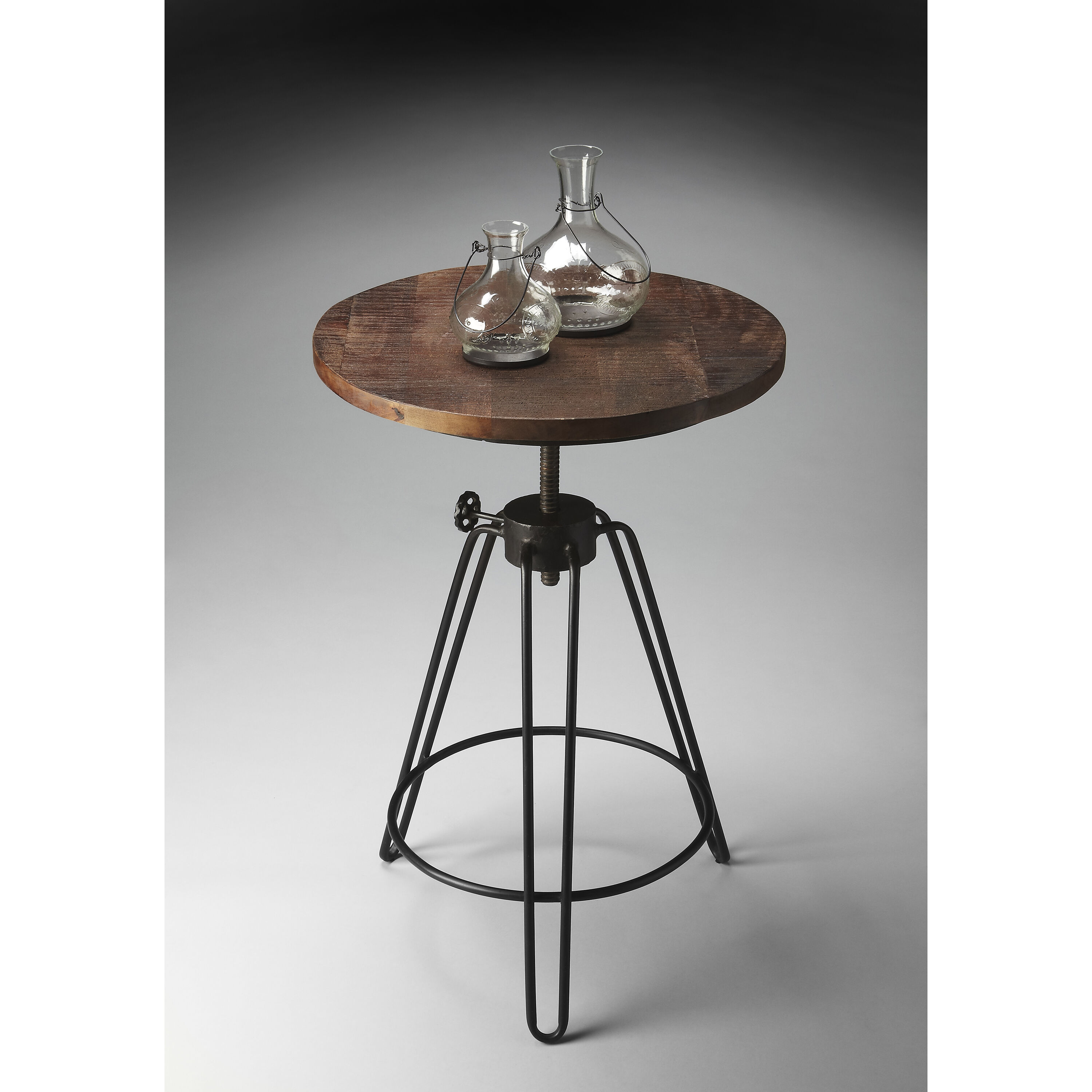 Industrial Chic Trenton Metal & Wood 26 X 22 inch Metalworks Accent Table