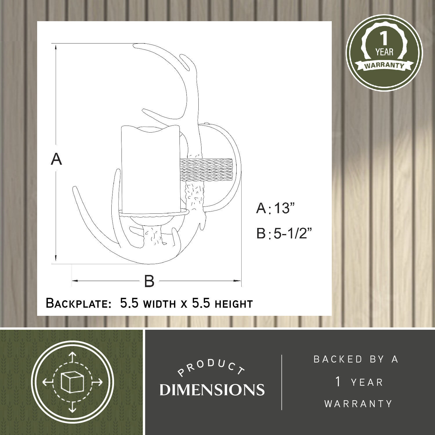 Yoho LED 5.5 inch Black Walnut Wall Light