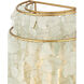 Verre de Mer 1 Light 13 inch Contemporary Gold Wall Sconce Wall Light