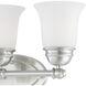 Bella 3 Light 18 inch Brushed Nickel Vanity Light Wall Light