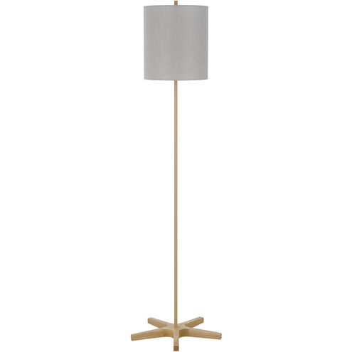 Pole 62 inch 100.00 watt Light Oak Floor Lamp Portable Light