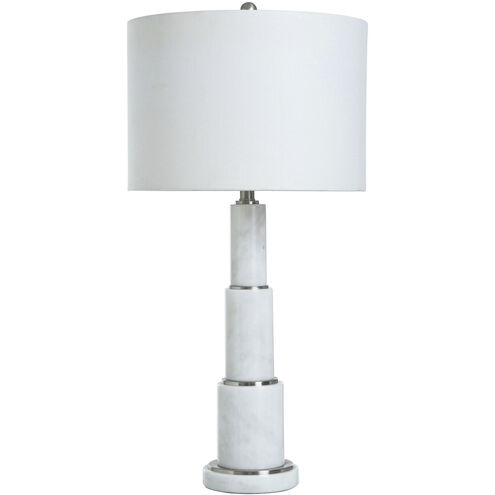 Apilado 31.75 inch 150.00 watt White Marbled Table Lamp Portable Light