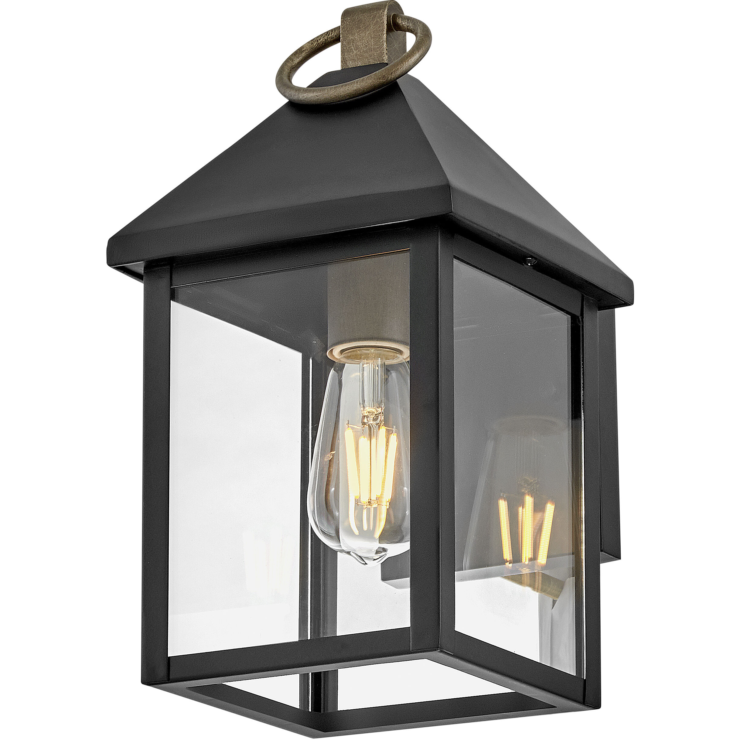 Rhett LED 13 inch Black Outdoor Wall Mount