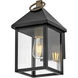 Rhett LED 13 inch Black Outdoor Wall Mount