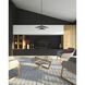 Cruz LED 24 inch Metal - Black and White Pendant Ceiling Light in Spun Aluminum Shade