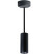 iLENE LED Black Stem Mount Mini Cylinder Ceiling Light in 3500K, 12 in.