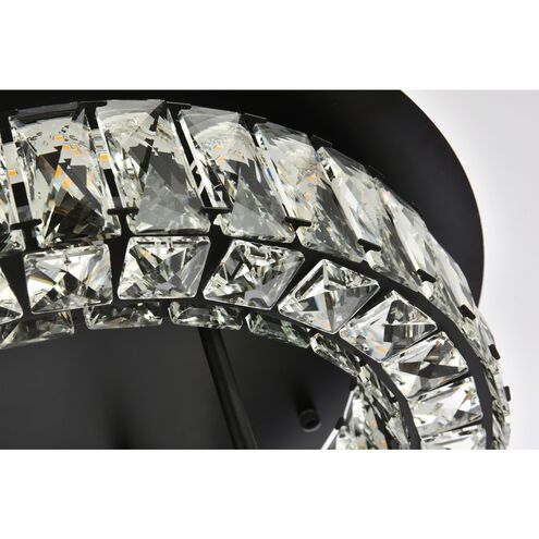 Monroe 2 Light 18 inch Black Flush Mount Ceiling Light