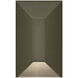 Nuvi 12v 1.40 watt Bronze Landscape Deck Sconce, Rectangular