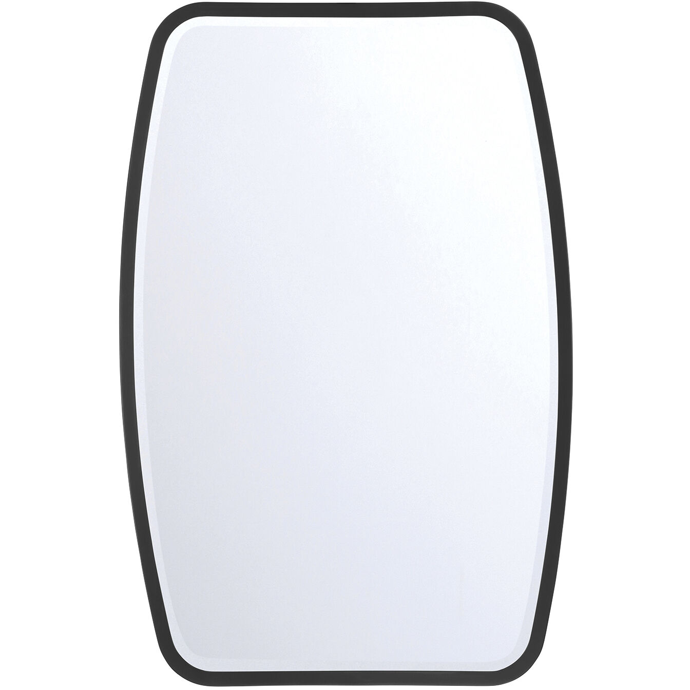 Lindee 36 X 24 inch Matte Black Wall Mirror