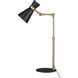 Soriano 25.25 inch 60.00 watt Matte Black and Heritage Brass Table Lamp Portable Light