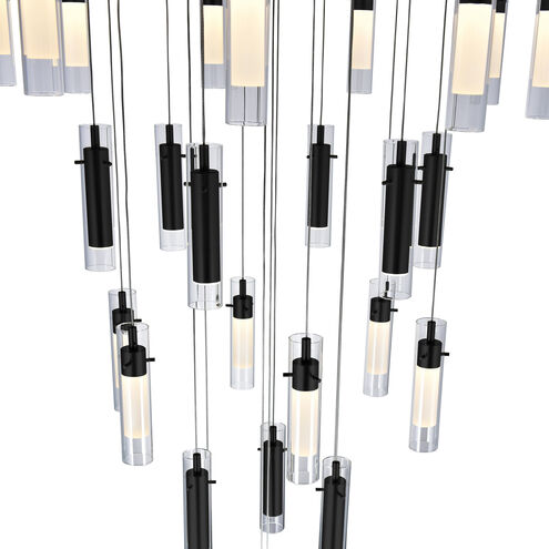 Olinda LED 33 inch Black Chandelier Ceiling Light