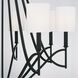 Sylvia 8 Light 38 inch Matte Black Chandelier Ceiling Light