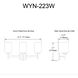 Wynona 3 Light 22.5 inch Matte Black Vanity Light Wall Light