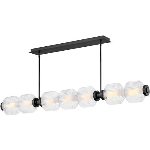 Reign LED 69.25 inch Black Linear Pendant Ceiling Light