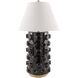Vage 33.5 inch 150 watt Glazed and Electroplated Accent Table Lamp Portable Light