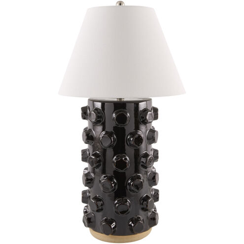 Vage 33.5 inch 150 watt Glazed and Electroplated Accent Table Lamp Portable Light