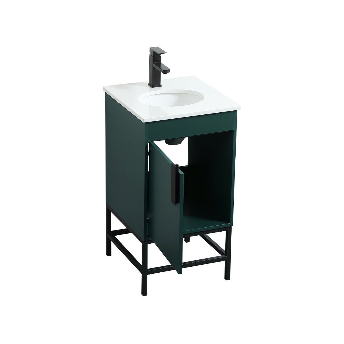 Eugene 19 X 18 X 33.5 inch Green Vanity Sink Set