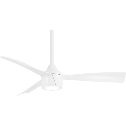 Skinnie 44 44 inch Flat White Ceiling Fan, Outdoor
