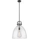 Downtown Urban Newton Bell 1 Light 16 inch Matte Black Pendant Ceiling Light in Seedy