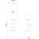 Alora Mood Nouveau 2 Light 6 inch Matte Black Bath Vanity Light Wall Light
