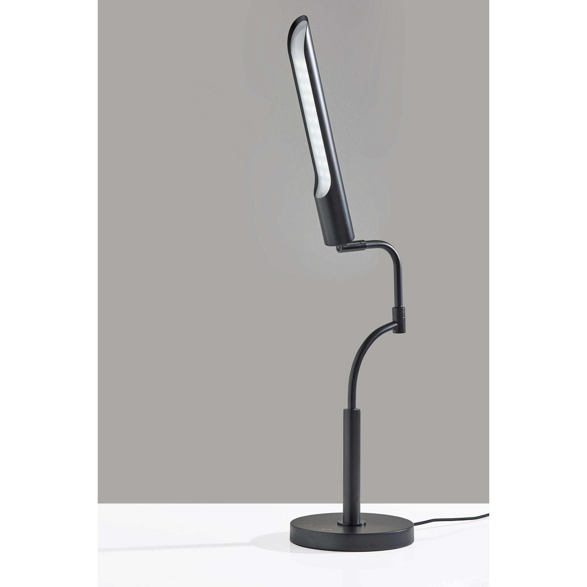 Zane 17 inch 10.00 watt Black Desk Lamp Portable Light, with Smart Switch