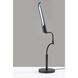 Zane 17 inch 10.00 watt Black Desk Lamp Portable Light, with Smart Switch