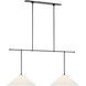 Amber Lewis Soren LED 54 inch Bronze Extended Drop Linear Chandelier Ceiling Light