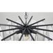 Canada LED 23.6 inch Satin Black Chandelier Ceiling Light